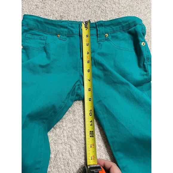 Jalate Women's Size 5 Low Rise Skinny Fit Jeans Teal Green JJ1044F - Picture 4 of 9